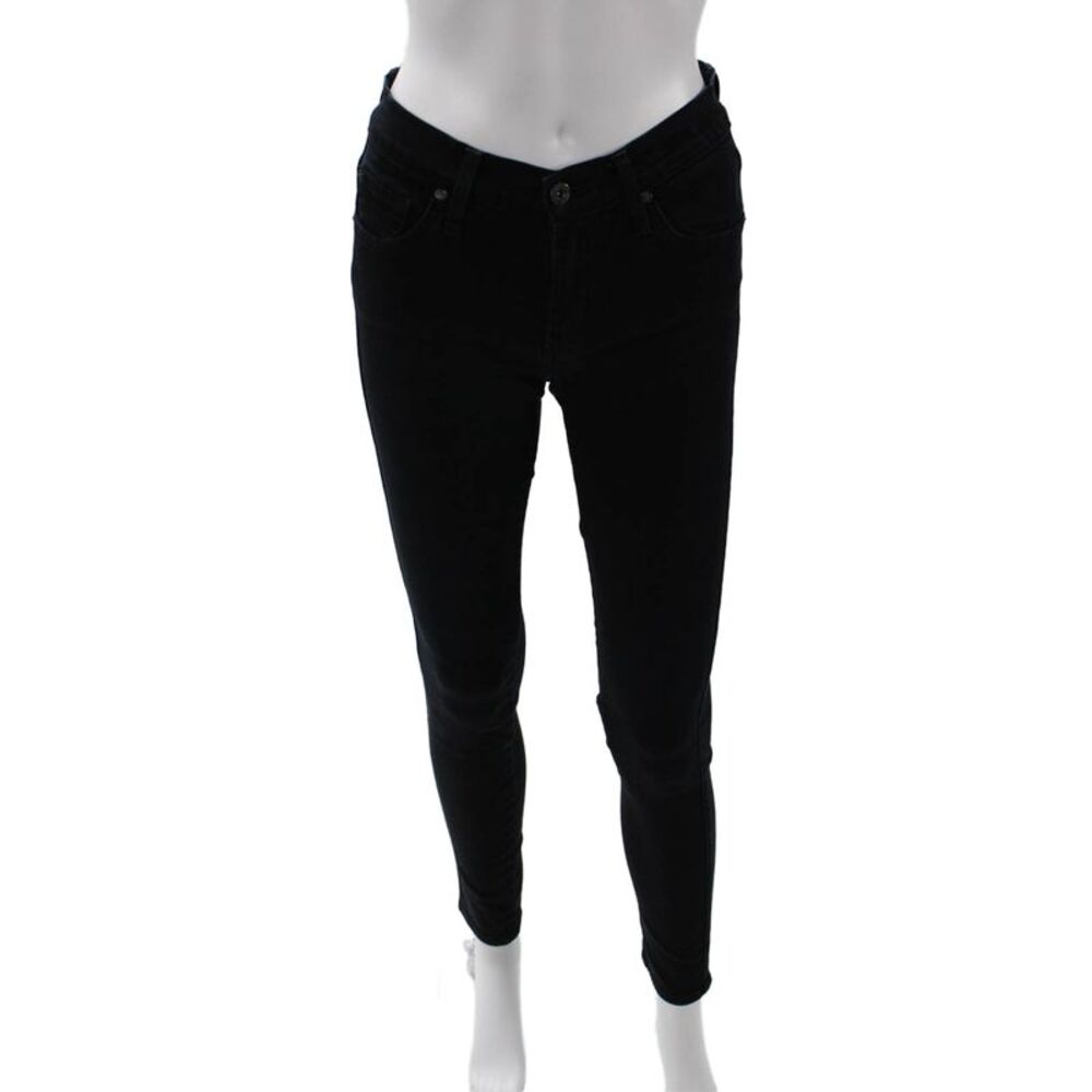 James Jeans, Women Skinny Jeggings Black Button Low Rise Size 26